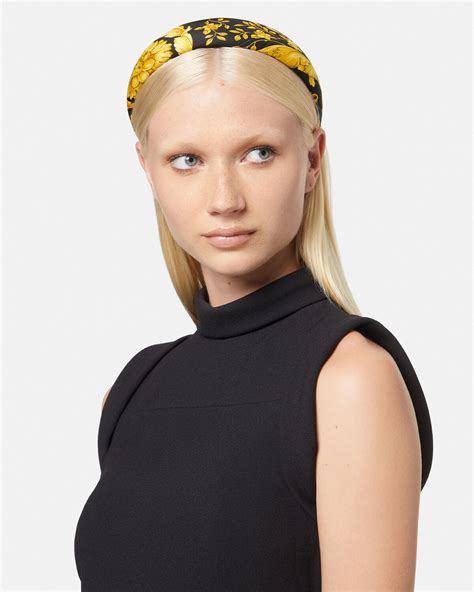 versace print headband|versace accessories for women.